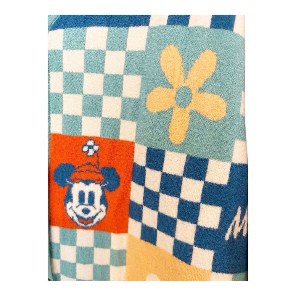 Disney Minnie Mouse Checkered Patchwork Cardigan … - image 4